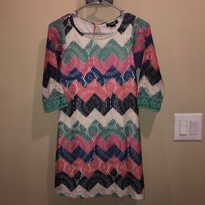 Patterned Lace Dress